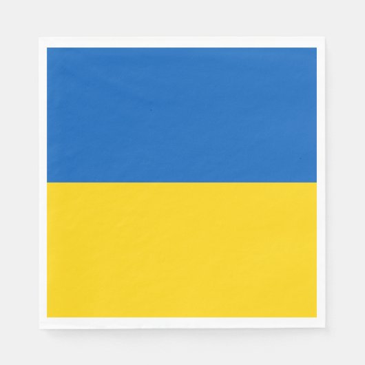 Ukrainische Flagge (Ukraine) Serviette (Vorderseite)