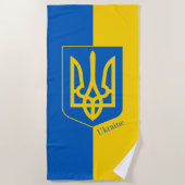 Ukrainische Flagge & Ukraine Strandtuch (Vorderseite)