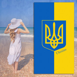 Ukrainische Flagge & Ukraine Strandtuch