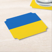 Ukrainische Flagge (Ukraine) Untersetzer (angewinkelt)
