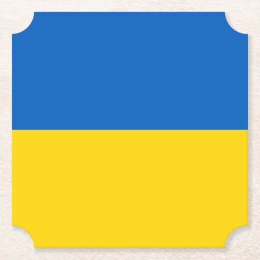 Ukrainische Flagge (Ukraine) Untersetzer (Vorderseite)