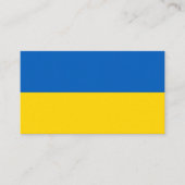 Ukrainische Flagge (Ukraine) Visitenkarte (Vorderseite)
