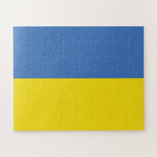 Ukrainische Flagge, Ukrainisch Слава Україні Slava Puzzle