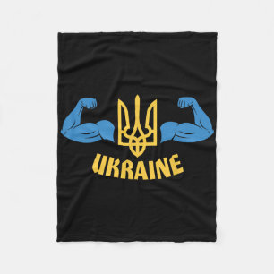 Ukrainische Flagge Ukrainische Männer Ukrainischer Fleecedecke