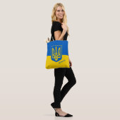 Ukrainische Flagge & ukrainische Mode, Einkauf /Sp Tasche (Am Model)