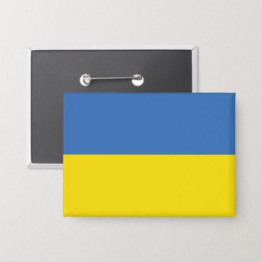 ukrainische Flagge, ukrainische Slawin Ukraini С л Button (Vorderseite/Rückseite)