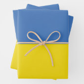 ukrainische Flagge, ukrainische Slawin Ukraini С л Geschenkpapier Set (Beispiel)