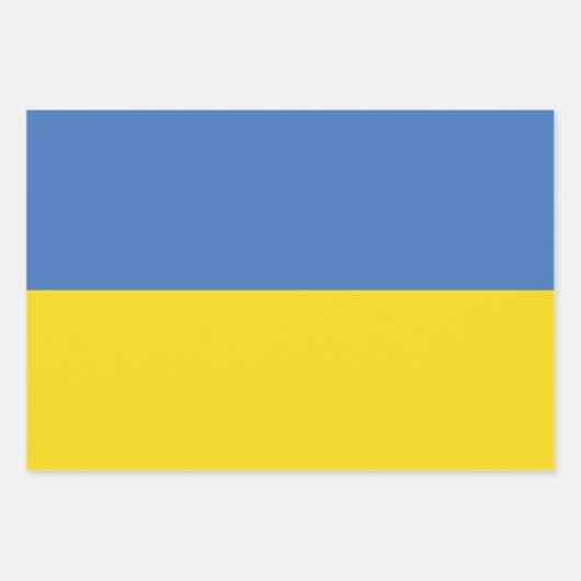 ukrainische Flagge, ukrainische Slawin Ukraini С л Geschenkpapier Set (Vorderseite)