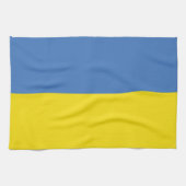 ukrainische Flagge, ukrainische Slawin Ukraini С л Geschirrtuch (Horizontal)
