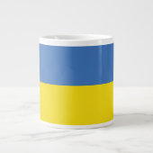 ukrainische Flagge, ukrainische Slawin Ukraini С л Jumbo-Tasse (Vorderseite)