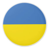 ukrainische Flagge, ukrainische Slawin Ukraini С л Keramikknauf (Vorderseite)