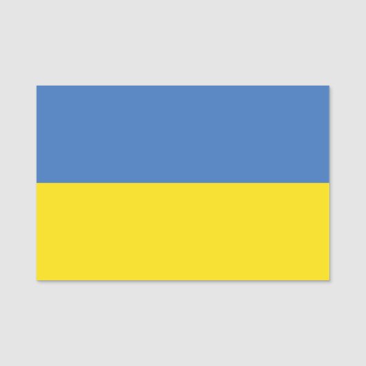 ukrainische Flagge, ukrainische Slawin Ukraini С л Namensschild (Vorderseite)