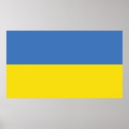 ukrainische Flagge, ukrainische Slawin Ukraini С л Poster (Vorne)