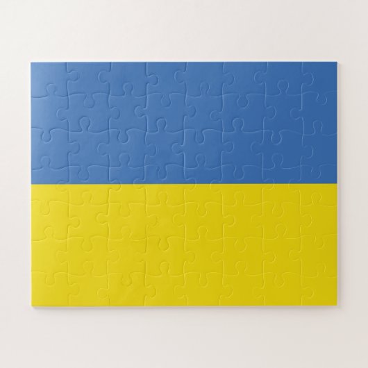 ukrainische Flagge, ukrainische Slawin Ukraini С л Puzzle (Horizontal)