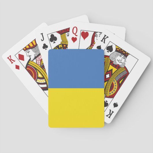 ukrainische Flagge, ukrainische Slawin Ukraini С л Spielkarten (Rückseite)