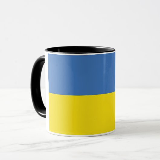 ukrainische Flagge, ukrainische Slawin Ukraini С л Tasse (Vorderseite Links)