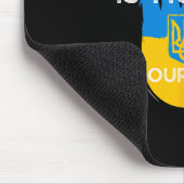 Ukrainische Flagge Unterstützendes Design Ukraine Mousepad (Ecke)