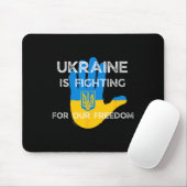 Ukrainische Flagge Unterstützendes Design Ukraine Mousepad (Mit Mouse)