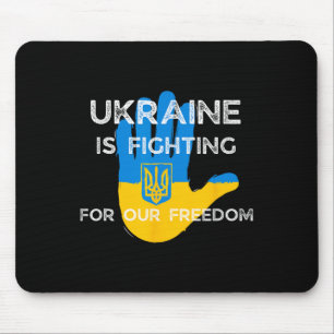 Ukrainische Flagge Unterstützendes Design Ukraine Mousepad