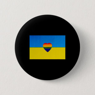 Ukrainische Flagge Unterstützung Ich stehe mit der Button