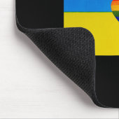 Ukrainische Flagge Unterstützung Ich stehe mit der Mousepad (Ecke)