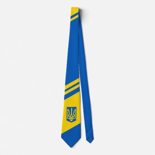 Ukrainische Flagge. Wappen. Krawatte (Vorderseite)
