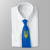 Ukrainische Flagge. Wappen. Krawatte (Gebunden)