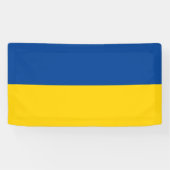 Ukrainische Flagge - Zollbannerzeichen Banner (Horizontal)