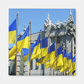ukrainische Flaggen Magnet (Vorne)
