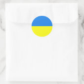ukrainische Flaggenaufkleber Runder Aufkleber (Tasche)