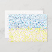 ukrainische Flaggenfarbe Dankeskarte (Vorne/Hinten)