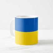 Ukrainische Flaggenfarben Kaffeetasse (Vorderseite Links)