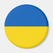 Ukrainische Flaggenfarben Magnet (Vorne)