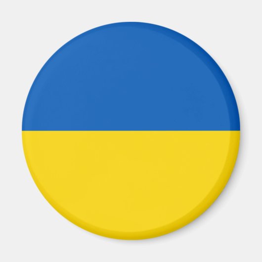 Ukrainische Flaggenfarben Magnet (Vorne)