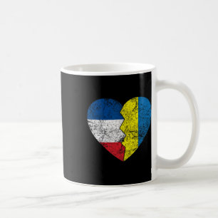 Ukrainische Französische Flaggen Herz Frankreich U Kaffeetasse