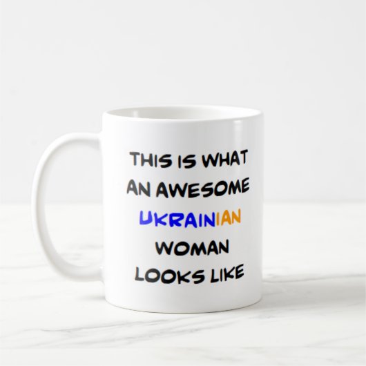 ukrainische Frau, phantastisch Kaffeetasse (Links)