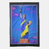 Ukrainische Freiheit Geschirrtuch (Vertikal)