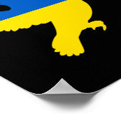 Ukrainische Friedens-Taube  Poster (Ecke)