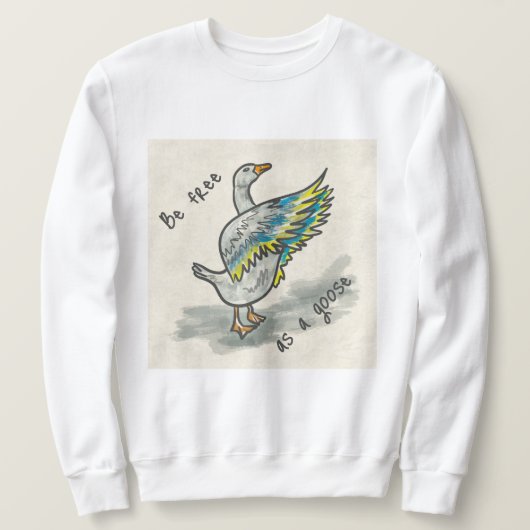 Ukrainische Gans Sweatshirt (Design vorne)