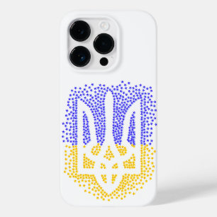 Ukrainische heraldry trident tryzub streut Sterne Case-Mate iPhone 14 Pro Hülle