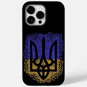 Ukrainische heraldry trident tryzub streut Sterne Case-Mate iPhone 14 Pro Max Hülle