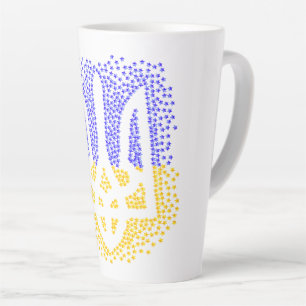Ukrainische heraldry trident tryzub streut Sterne Milchtasse