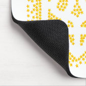 Ukrainische heraldry trident tryzub streut Sterne Mousepad (Ecke)