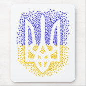 Ukrainische heraldry trident tryzub streut Sterne Mousepad (Vorne)