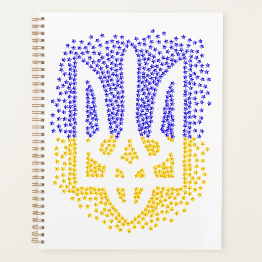 Ukrainische heraldry trident tryzub streut Sterne Planer (Vorderseite)