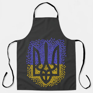 Ukrainische heraldry trident tryzub streut Sterne Schürze