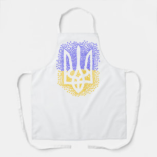 Ukrainische heraldry trident tryzub streut Sterne Schürze