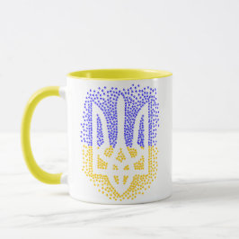 Ukrainische heraldry trident tryzub streut Sterne Tasse