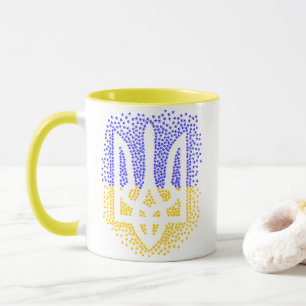 Ukrainische heraldry trident tryzub streut Sterne Tasse