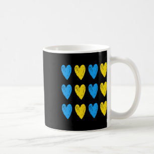 Ukrainische Herzen unterstützen die Ukraine Blaue Kaffeetasse